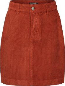 Boohoo Sukně \'Cord Mini Skirt\' červená