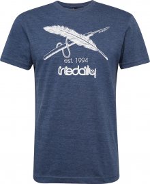 Iriedaily Tričko \'Harpoon Flag\' bílá / marine modrá