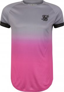 SikSilk Tričko šedá / pink