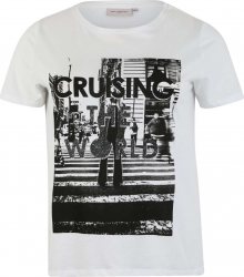 ONLY Carmakoma Tričko \'CRUSING\' černá / bílá