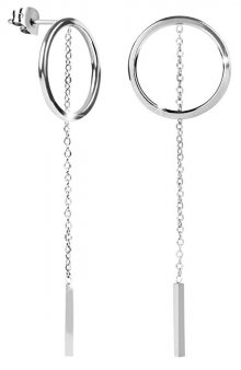 Troli Elegantní ocelové náušnice