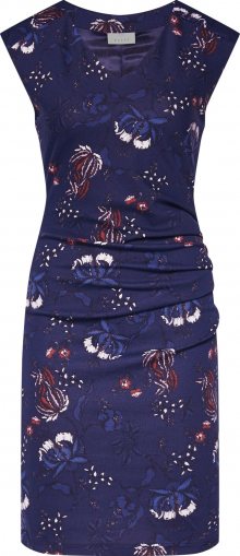 Kaffe Pouzdrové šaty \'KAmally India Dress\' tmavě modrá / bílá
