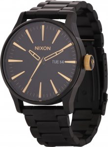Nixon Analogové hodinky \'Sentry SS\' zlatá / černá