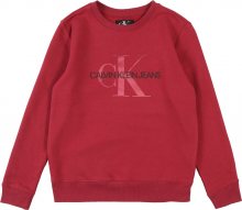 Calvin Klein Jeans Mikina červenofialová