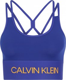 Calvin Klein Performance Sportovní podprsenka modrá / oranžová