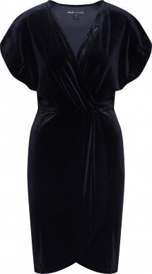 Mela London Společenské šaty \'WRAP FRONT VELVET DRESS\' černá