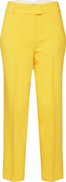 Esprit Collection Kalhoty se sklady v pase žlutá