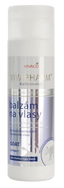 Vivaco Balzám na vlasy s kozím mlékem VIVAPHARM 200ml 200ml