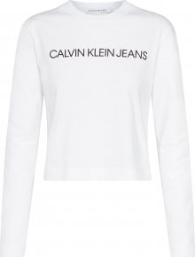 Calvin Klein Jeans Tričko \'INSTITUTIONAL\' bílá