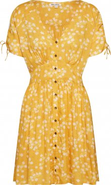 BILLABONG Letní šaty \'TWIRL TWIST\' žlutá / bílá