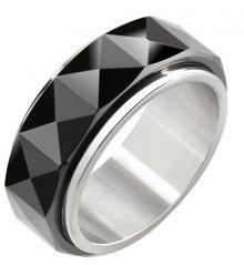 Morellato Pánský ocelový prsten Ceramic SAEV10 61 mm