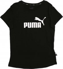 PUMA Funkční tričko černá / bílá