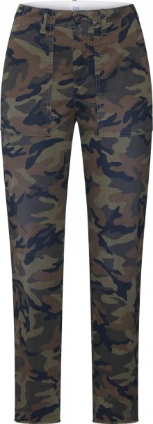 GAP Kalhoty \'GIRLFRIEND CHINO UTILITY FRAY\' zelená / mix barev