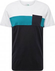 EDC BY ESPRIT Tričko \'SG-089CC2K001\' námořnická modř / zelená / bílá