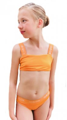 Dívčí plavky Calvin Klein G80G800246 | oranžová | 12-14