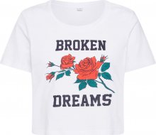 Merchcode Tričko \'Broken Dreams\' mix barev / bílá