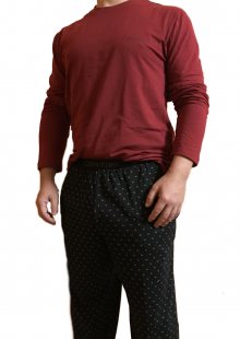 Pánské pyžamo Calvin Klein 1469E | vínová | S