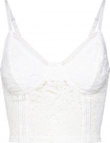 Missguided Top \'SPORTS TAPE LACE CAMI\' bílá