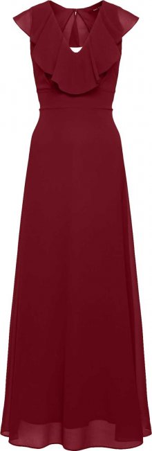 TFNC Společenské šaty \'BINA MAXI\' burgundská červeň