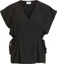 VILA Halenka \'VISARINA S/S FLOUNCE TOP/DES\' černá