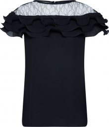 NEW LOOK Halenka \'GO LACE INSERT PLEATED SHELL TOP p152\' černá