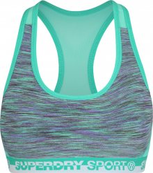 Superdry Sportovní podprsenka \'CORE\' aqua modrá