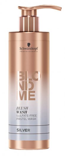 Schwarzkopf Professional Bezsulfátový tónovací šampon pro blond vlasy BLONDME Silver (Blush Wash) 250 ml