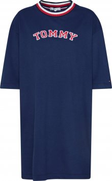Tommy Hilfiger Underwear Noční košilka \'CN DRESS LS\' tmavě modrá / černá / bílá