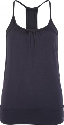 CURARE Yogawear Sportovní top \'open top Materialmix\' tmavě modrá