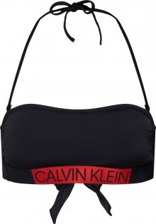 Calvin Klein Swimwear Horní díl plavek \'BANDEAU-RP\' červená / černá