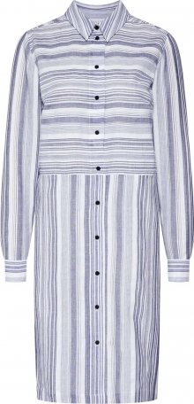 VILA Letní šaty \'VINAVIDA L/S SHIRT DRESS\' námořnická modř / bílá