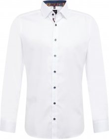 OLYMP Společenská košile \'Level 5 Uni Struktur\' bílá