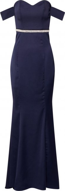 Lipsy Společenské šaty \'WS DTL WAIST BRDT MX\' námořnická modř / stříbrná