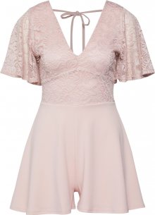 NEW LOOK Overal \'2 IN 1 LACE PLAYSUIT\' růžová