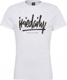 Iriedaily Tričko \'Tagg Ahead\' černá / bílá