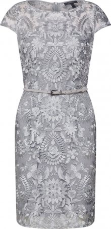 Esprit Collection Koktejlové šaty \'Paisley Floral\' stříbrná