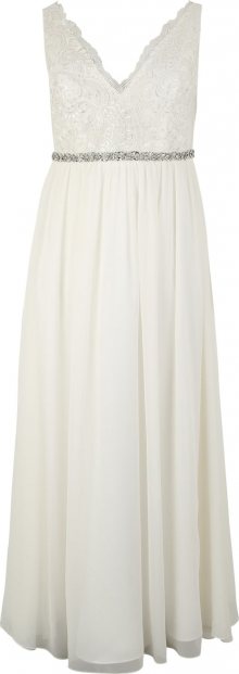 My Mascara Curves Společenské šaty \'LACE SHOULDER\' krémová