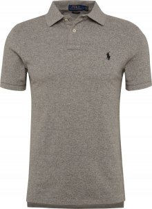 Polo Ralph Lauren Tričko \'SS SLIM FIT-SHORT SLEEVE-KNIT\' šedá