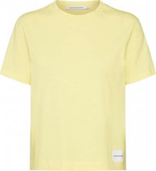 Calvin Klein Jeans Tričko \'CORE STRAIGHT FIT TEE\' žlutá