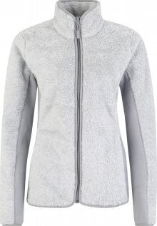 JACK WOLFSKIN Funkční fleecová mikina \'PINE LEAF\' světle šedá