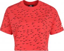 Nike Sportswear Tričko \'ESSNTL\' červená / černá