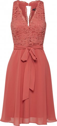 Esprit Collection Koktejlové šaty růžová / oranžově červená