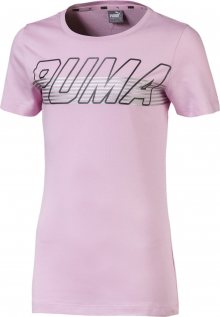 PUMA Tričko \'Alpha Logo Tee G\' pink