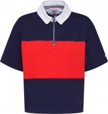 Tommy Jeans Tričko námořnická modř / červená / bílá