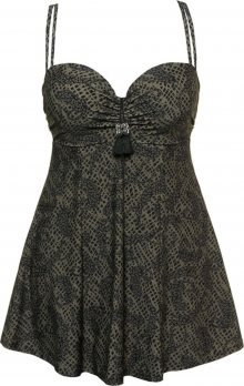 Ulla Popken Tankiny top \'Leopard\' mix barev