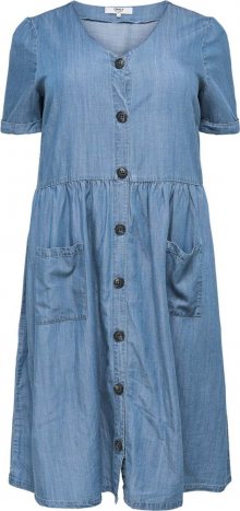 ONLY Carmakoma Letní šaty modrá džínovina