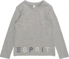 ESPRIT Tričko šedá / černá / bílá
