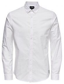 ONLY&SONS Pánská košile ONSOXFORD SOLID LS VD White S