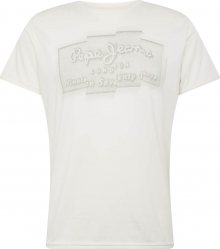 Pepe Jeans Tričko \'IZZO\' světle šedá / bílá