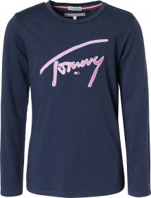 TOMMY HILFIGER Tričko námořnická modř / růžová